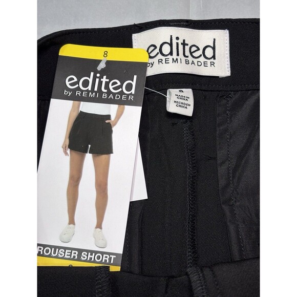 Edited by Remi Bader Women's Lightweight Trouser Short Black size 8 NWT - Picture 7 of 12